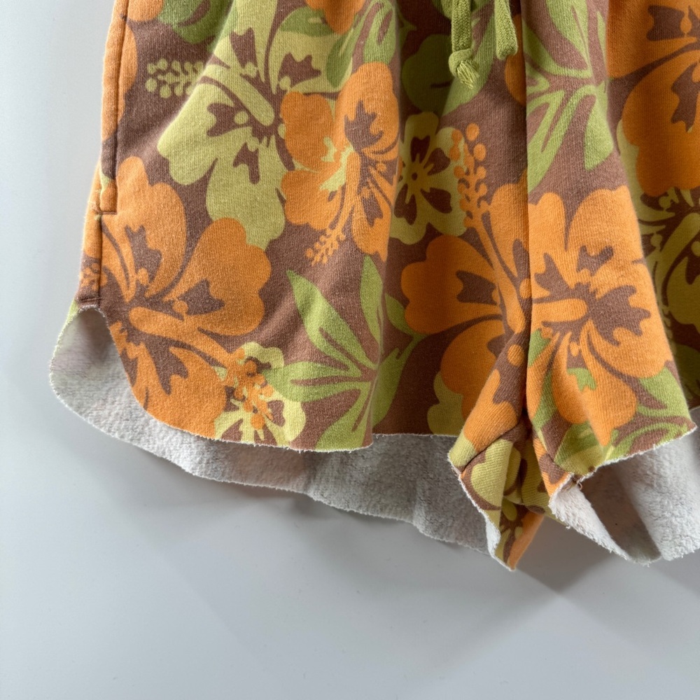 Wild Fable Brown Tropical Floral Lounge Shorts with Drawstring Waist – Size S - Picture 3 of 7